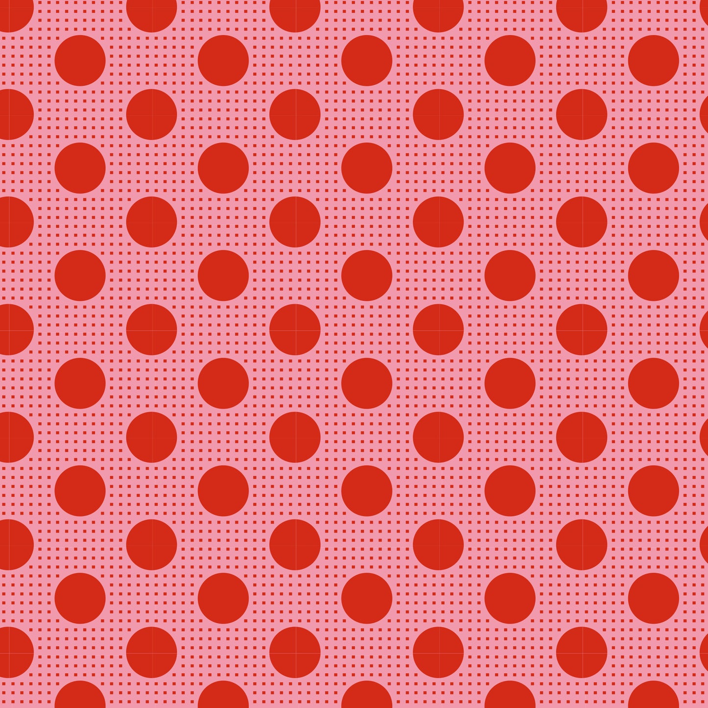 MEDIUM DOTS - SALMON - TILDA BASICS 100% PREMIUM COTTON PRINTED FABRIC