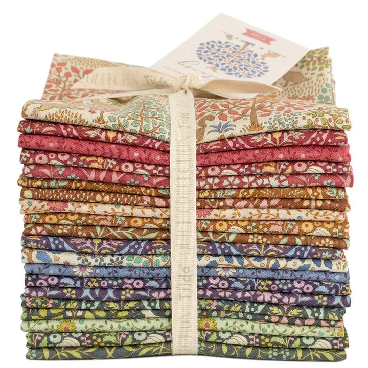 SANCTUARY 20 X FAT QUARTERS BUNDLE - TILDA DESIGNER 100% PREMIUM COTTON PRINTED FABRIC