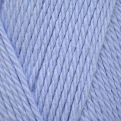 close up of blue yarn.