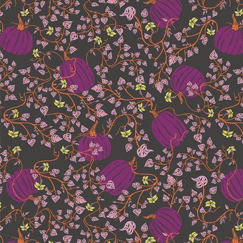 PUMPKIN PATCH DEEP - SPOOKY 'N WITCHY COLLECTION - ART GALLERY FABRICS 100% PREMIUM COTTON